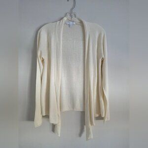 JOSEF | Wool Angora Waterfall Cardigan Sweater Cream Sz S